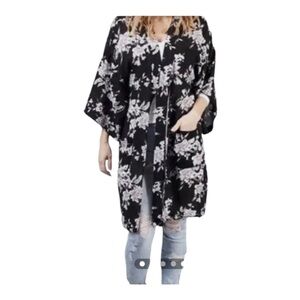 Spiritual Gangster Maya Kimono Black Floral